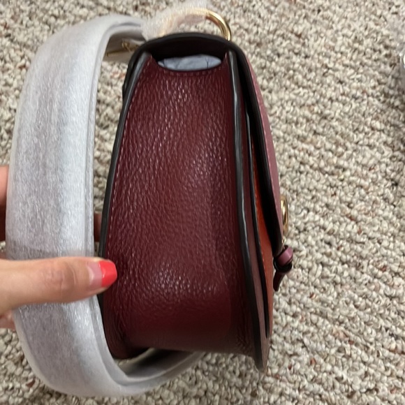 Coach Remi Saddle Bag In Colorblock 1330 - Picture 14 of 17